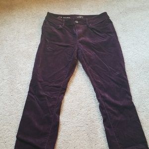 Loft corduroy pants.  Size 6